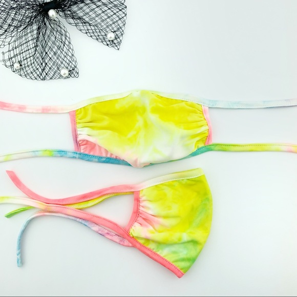 2 ASSORTED TIE DYE FACE MASK - MADE IN USA - Picture 3 of 7